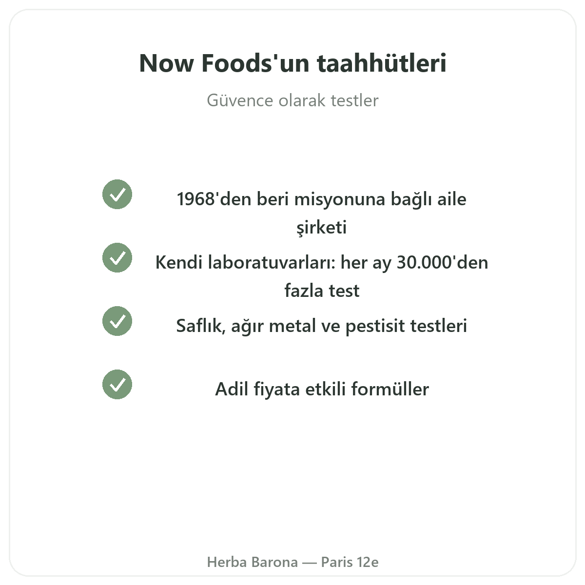 Now Foods Paris - Herba Barona’da kalite taahhütleri ve patentli ham maddeler