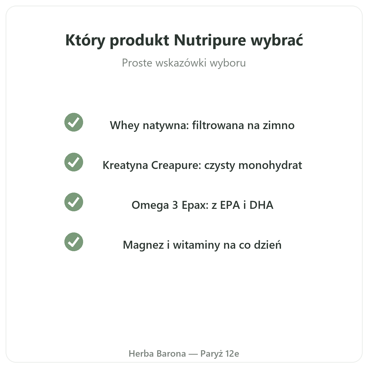 Nutripure w Paryzu - jak wybrac - Herba Barona Paris 12e