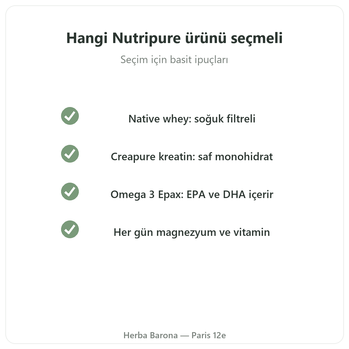 Paris'te Nutripure - nasil secilir - Herba Barona Paris 12e