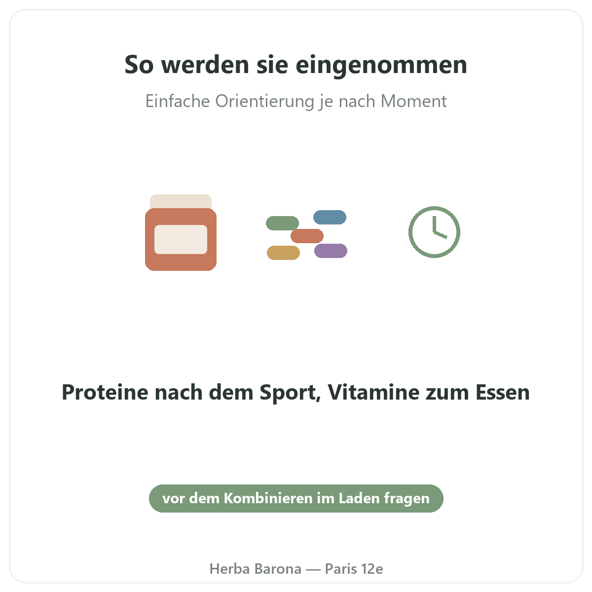 Nutripure in Paris - Anwendung - Herba Barona Paris 12e