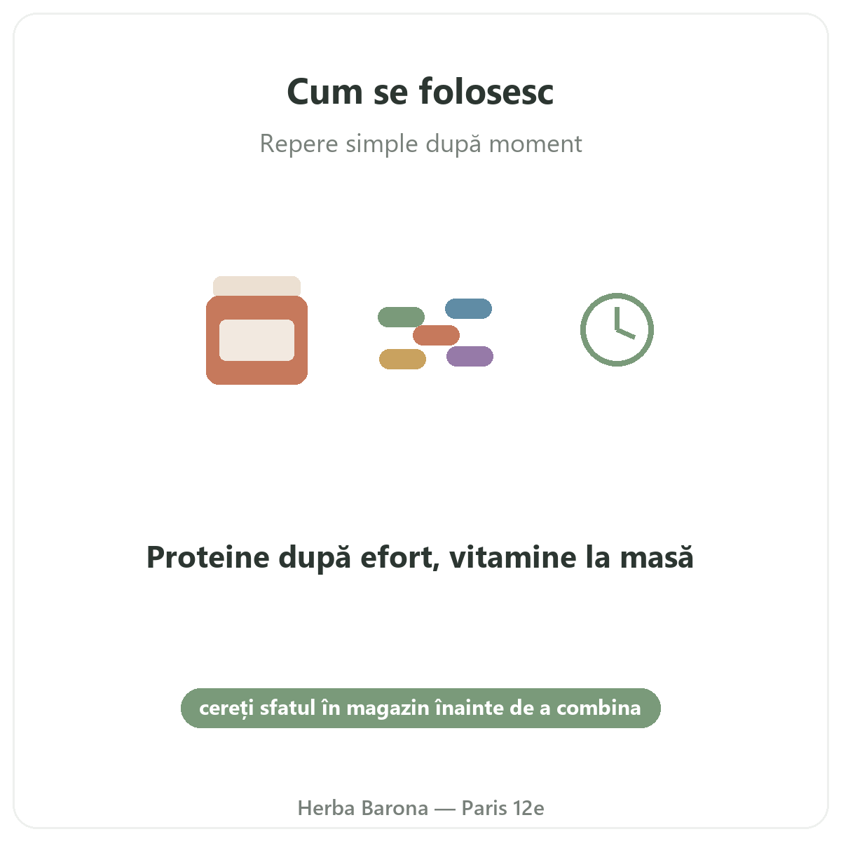 Nutripure la Paris - cum se folosesc - Herba Barona Paris 12e