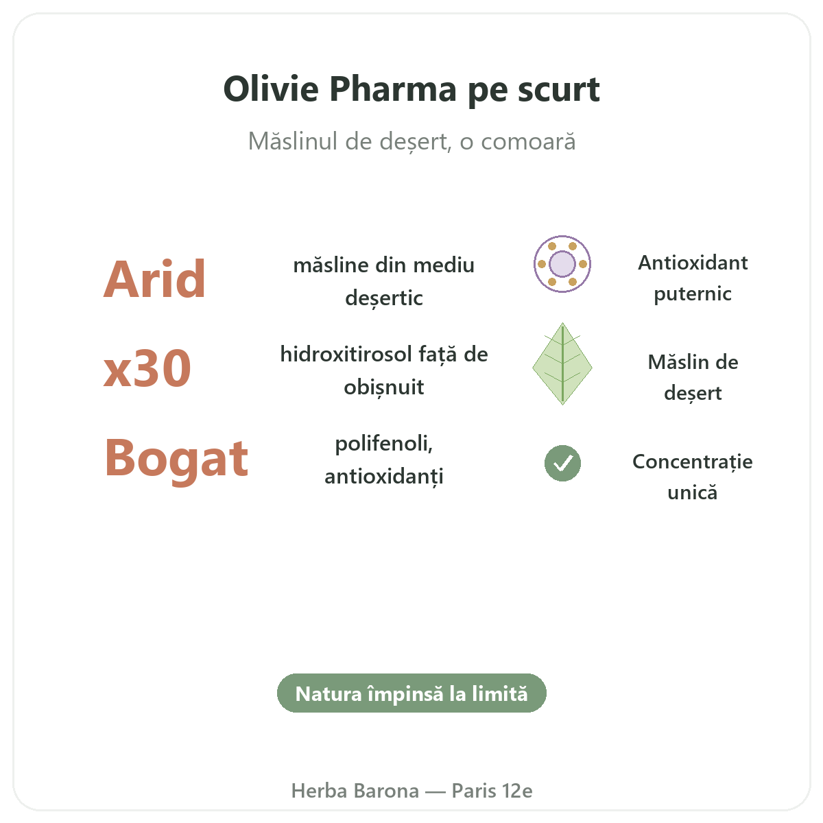 Olivie Pharma Paris pe scurt - cifre cheie la Herba Barona Paris, arondismentul 12