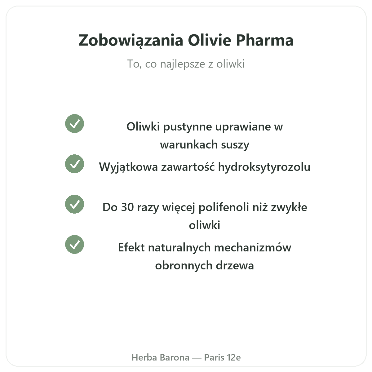 Olivie Pharma - nasze zobowiązania jakościowe w Herba Barona