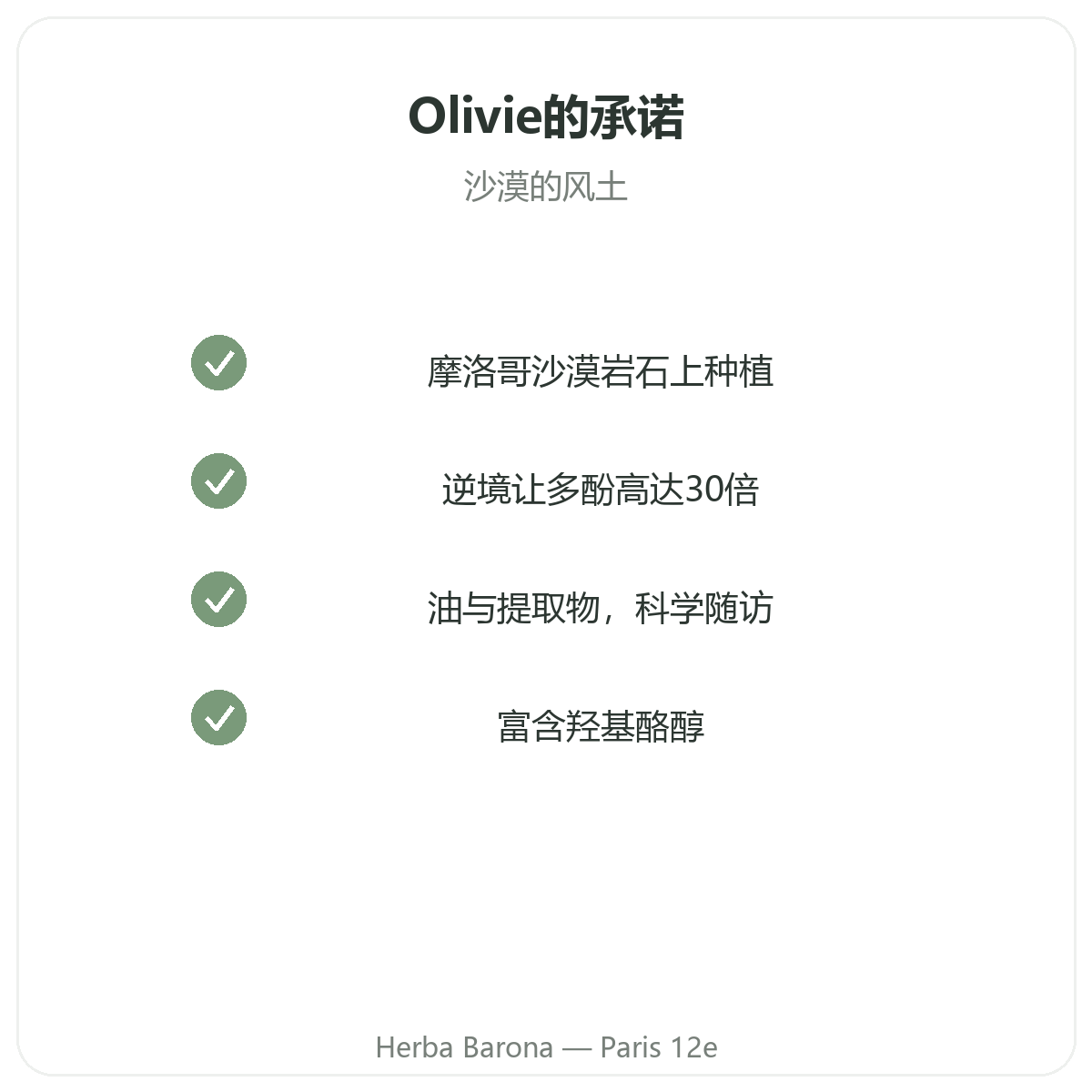 Olivie Pharma 巴黎——品质承诺,Herba Barona 巴黎12区