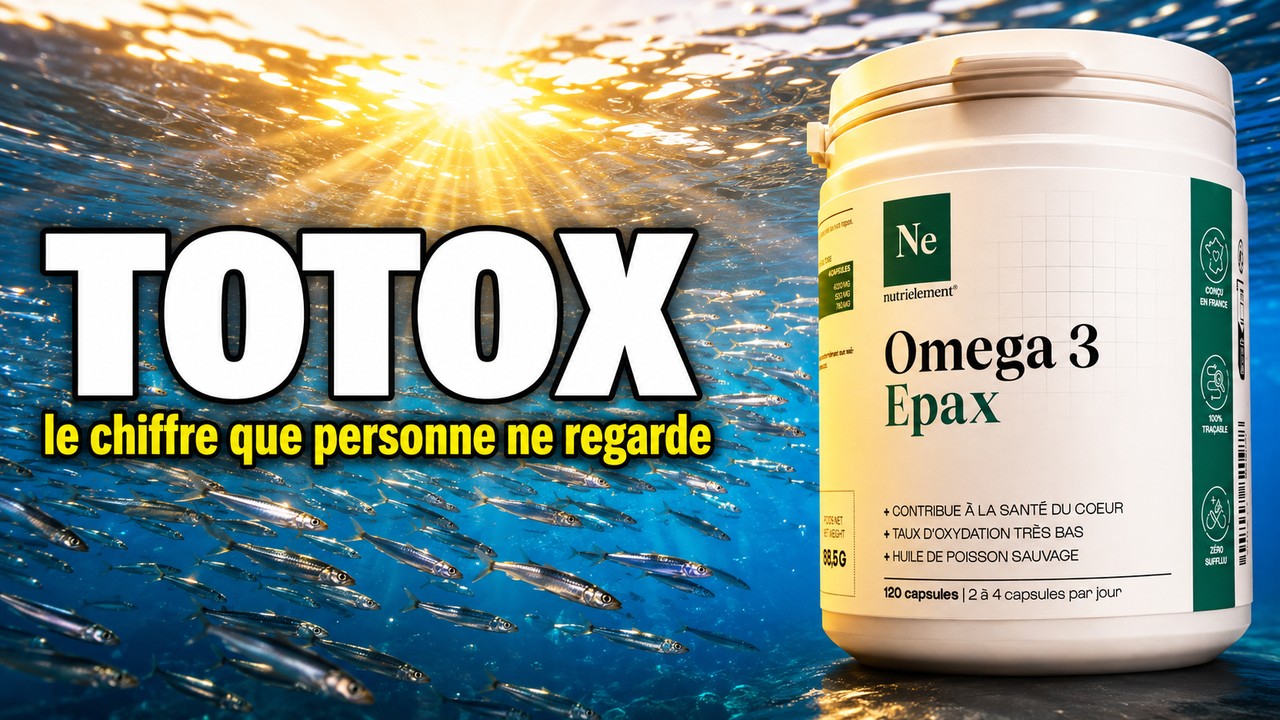 Vidéo oméga 3 Epax Nutrimuscle indice TOTOX EPA DHA Paris Herba Barona