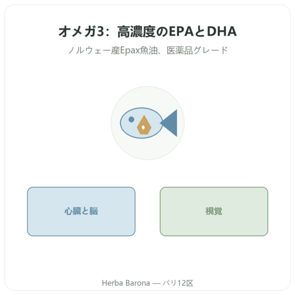 オメガ3 Novoma 120カプセル presentation Paris Herba Barona