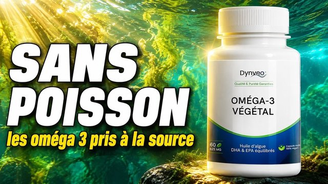 Vidéo Oméga 3 végétal Microalgue Dynveo 60 Gél. 500 mg Paris Herba Barona