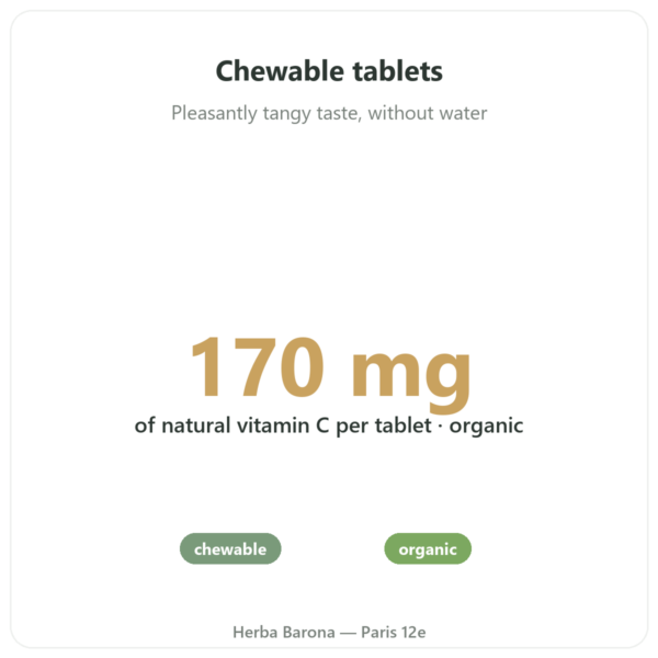 Organic Acerola – Novoma – 30 tablets benefits and key facts Paris Herba Barona