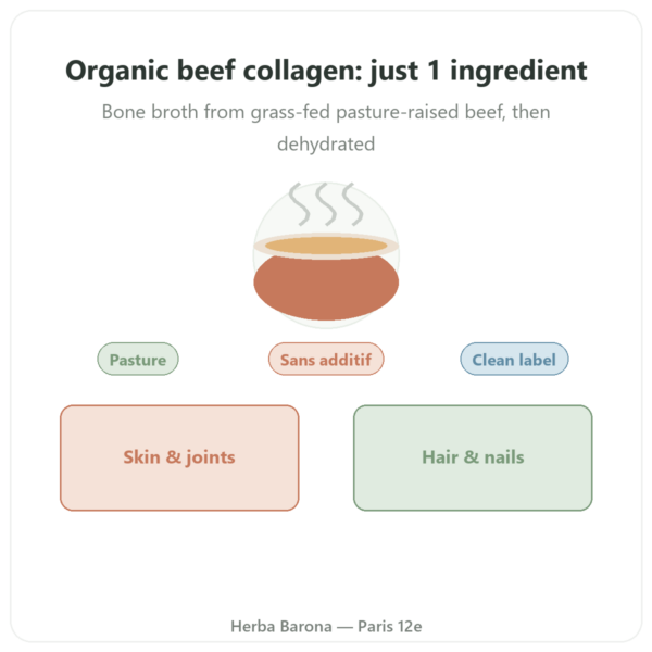 Organic Beef Bone Broth Collagen Powder – Jarmino presentation Paris Herba Barona