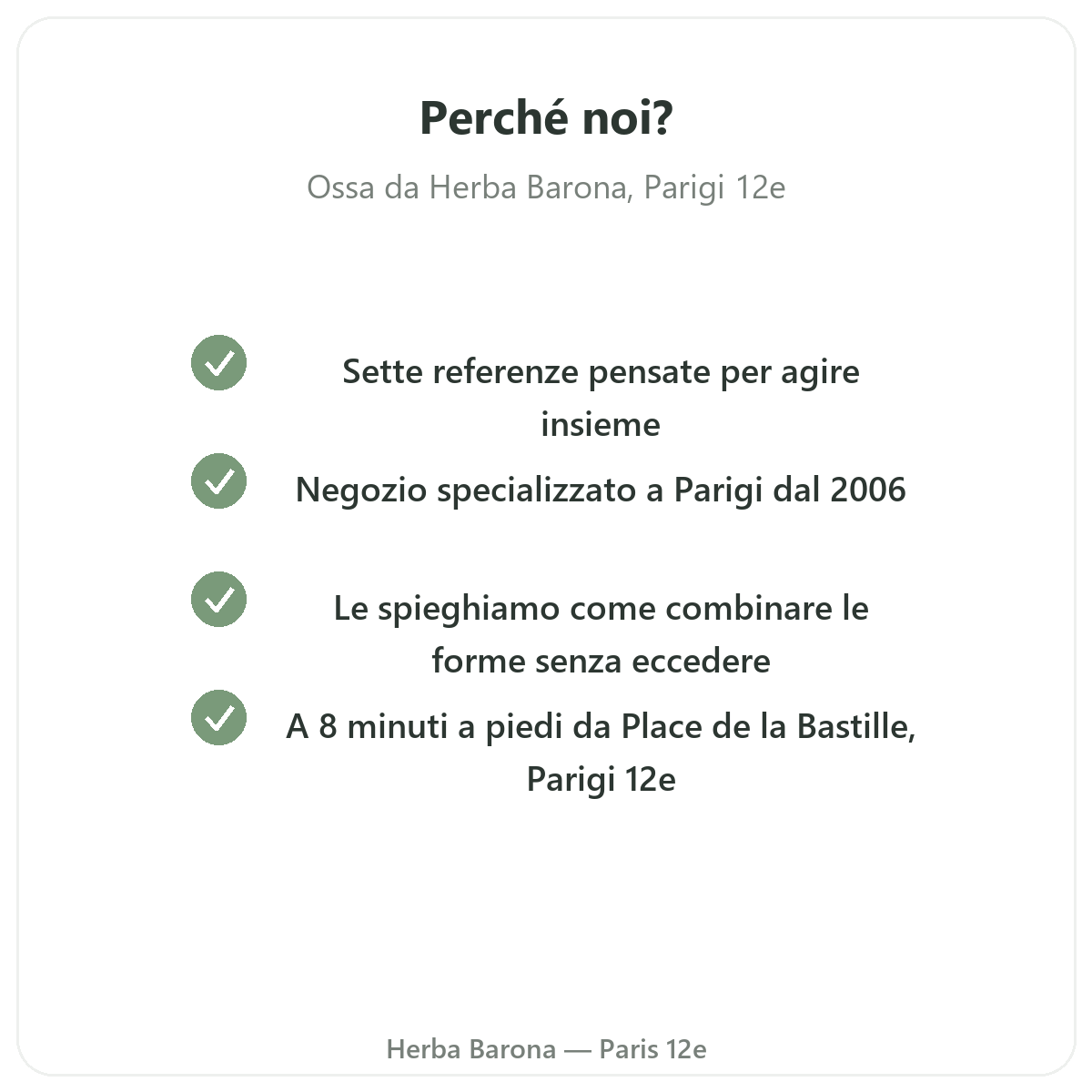 Perché acquistare Integratori per le ossa a Parigi da Herba Barona Parigi 12e