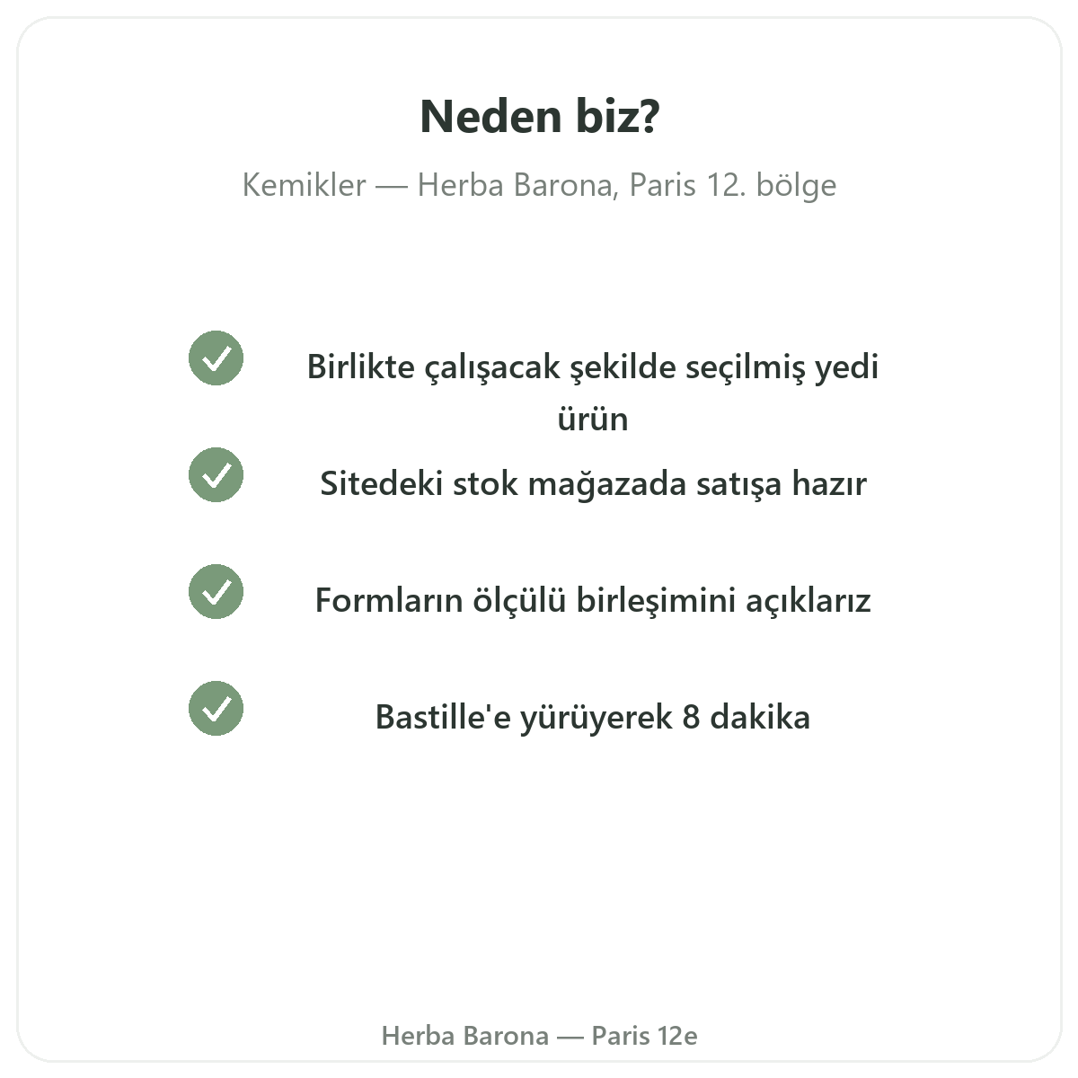 Paris’te Herba Barona Paris 12. bölgeden neden kemik takviyesi satın almalı
