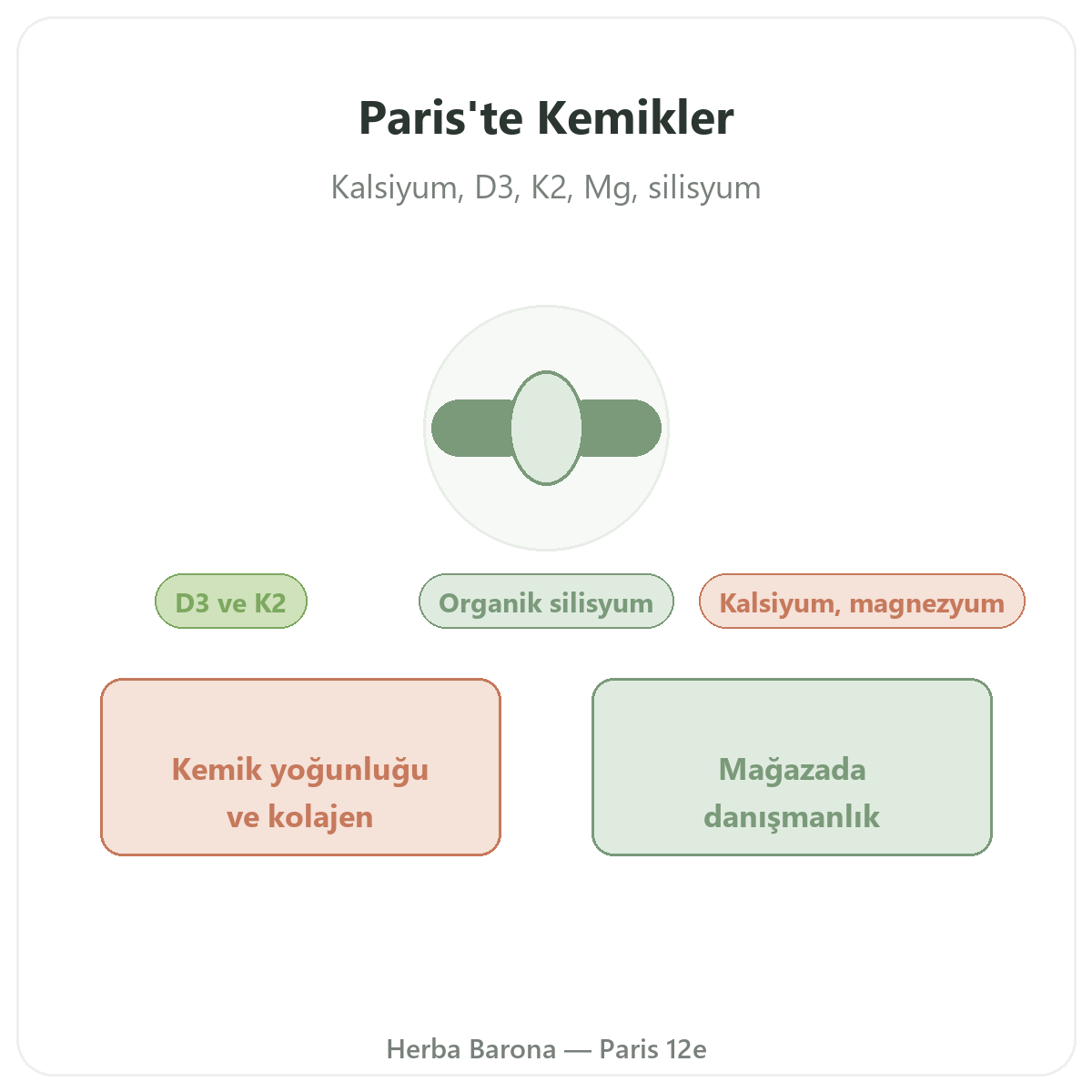 Paris’te kemik takviyeleri - Herba Barona Paris 12. bölgede