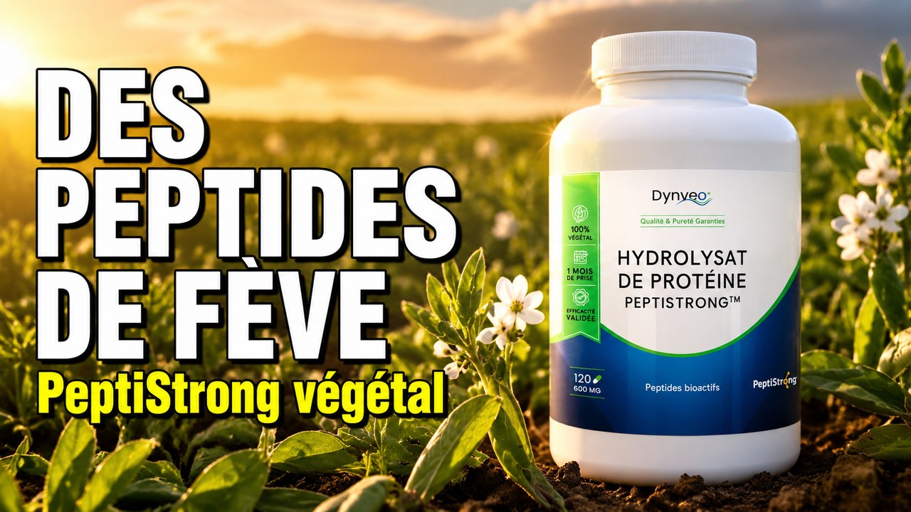 Vidéo PeptiStrong peptides de fève Dynveo 120 gélules Paris Herba Barona