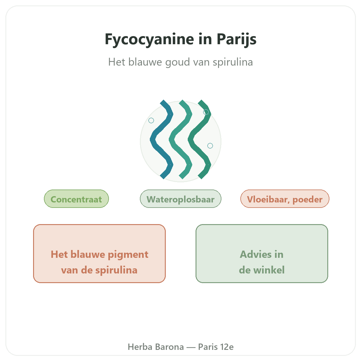Fycocyanine in Parijs - presentatie van het merk bij Herba Barona Parijs 12e