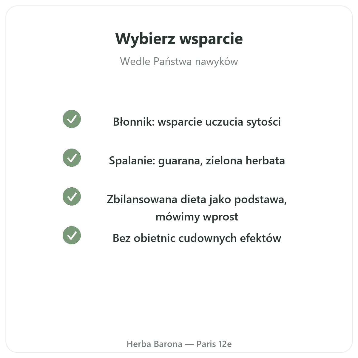 Kontrola wagi - zobowiązania jakościowe w Herba Barona - wysyłka do Polski