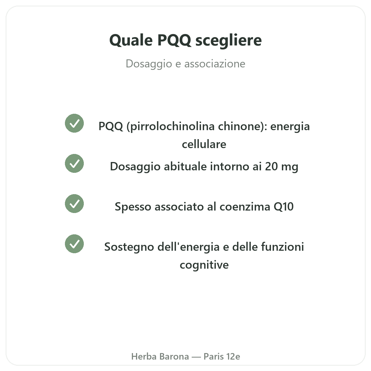 PQQ Parigi Parigi - impegni di qualita da Herba Barona Parigi 12e