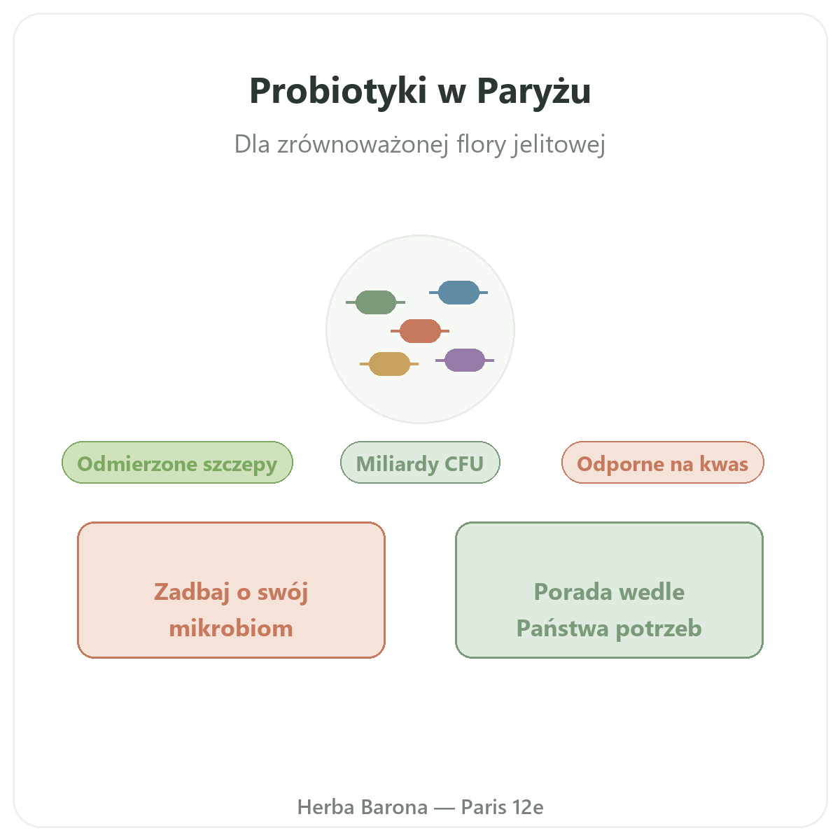 Probiotyki - prezentacja produktu w Herba Barona, wysyłka do Polski