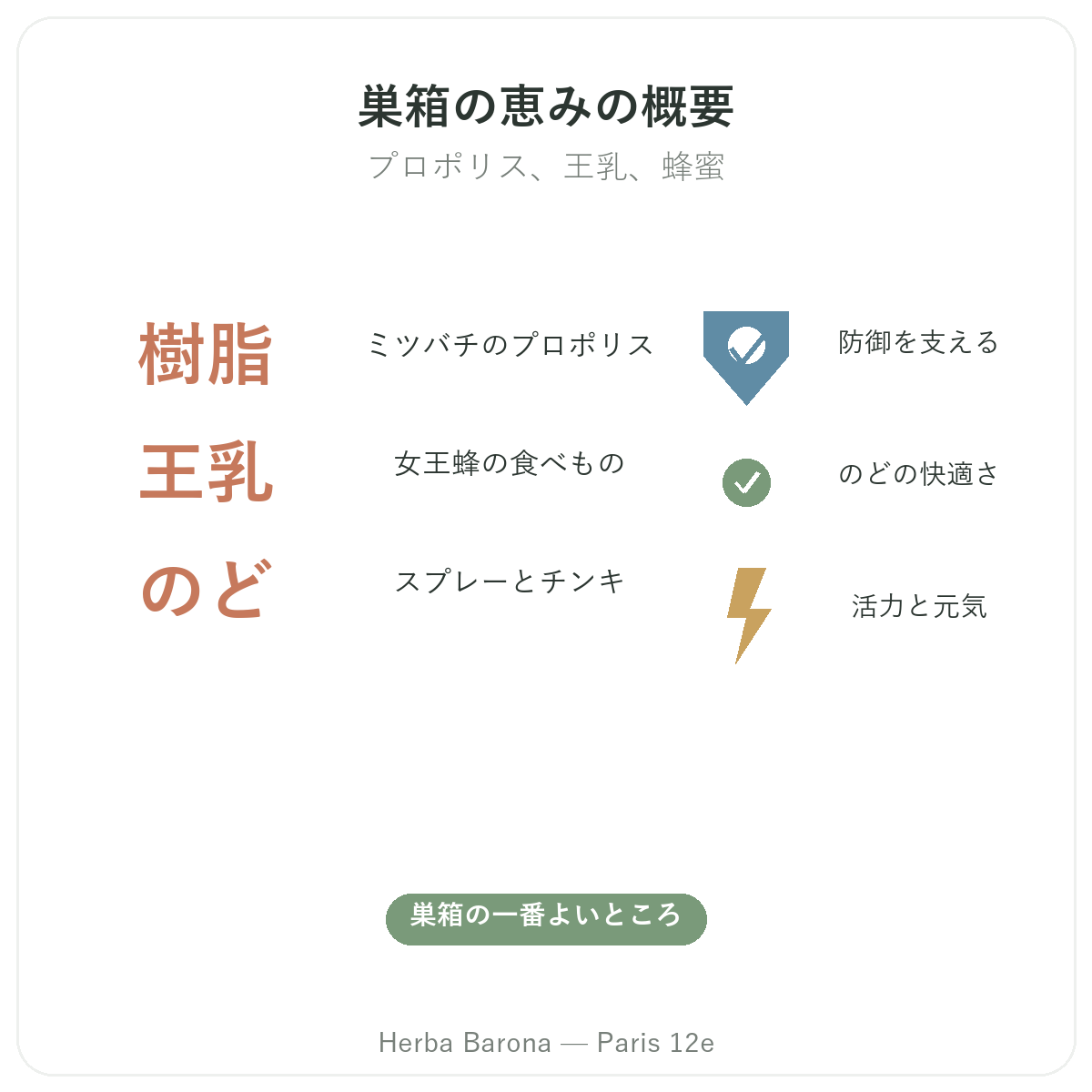 プロポリス・ローヤルゼリー パリ の概要 - Herba Baronaパリ12区での主要データ