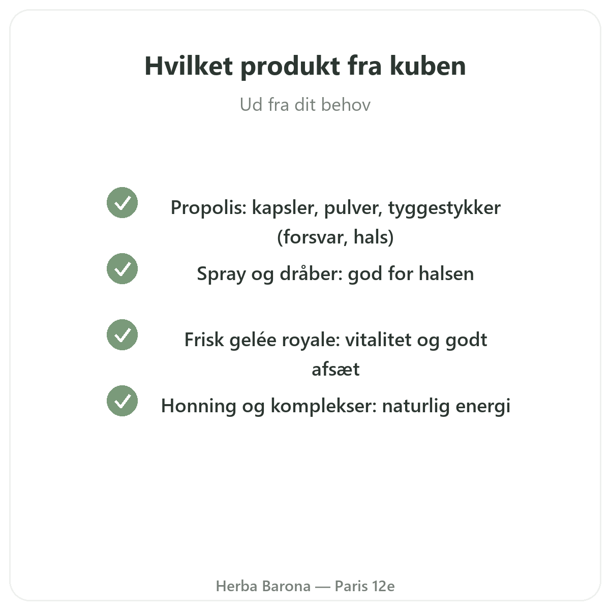 Propolis og kongegelé Paris Paris - kvalitetsløfter hos Herba Barona Paris 12