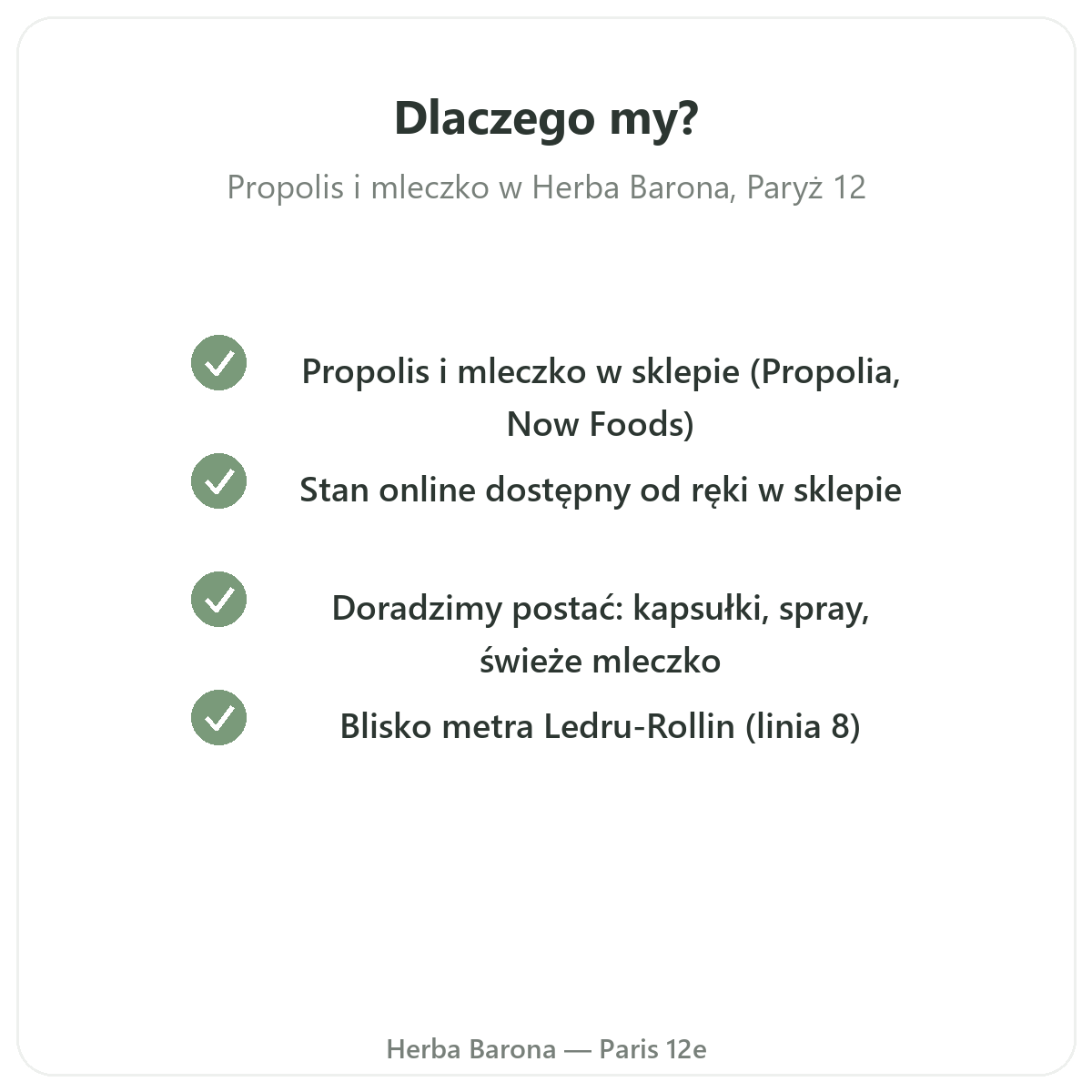 Dlaczego warto kupować propolis i mleczko pszczele w Herba Barona - wysyłka do Polski