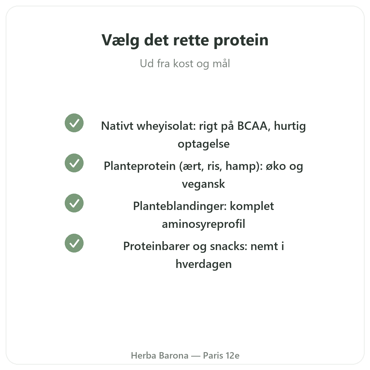 Protein whey vegetabilsk Paris Paris - kvalitetsløfter hos Herba Barona Paris 12