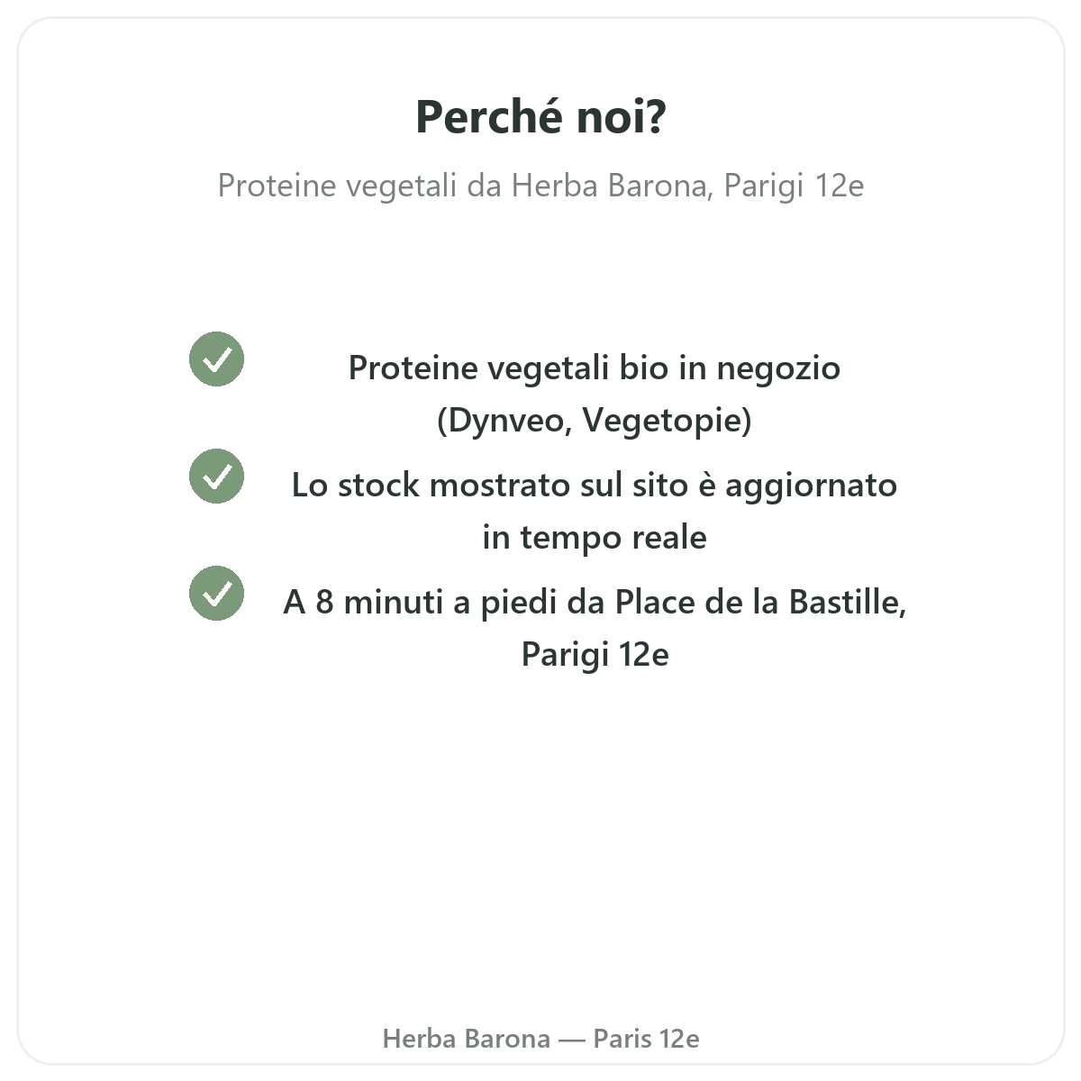 Perché acquistare Proteine vegetali a Parigi da Herba Barona Parigi 12e