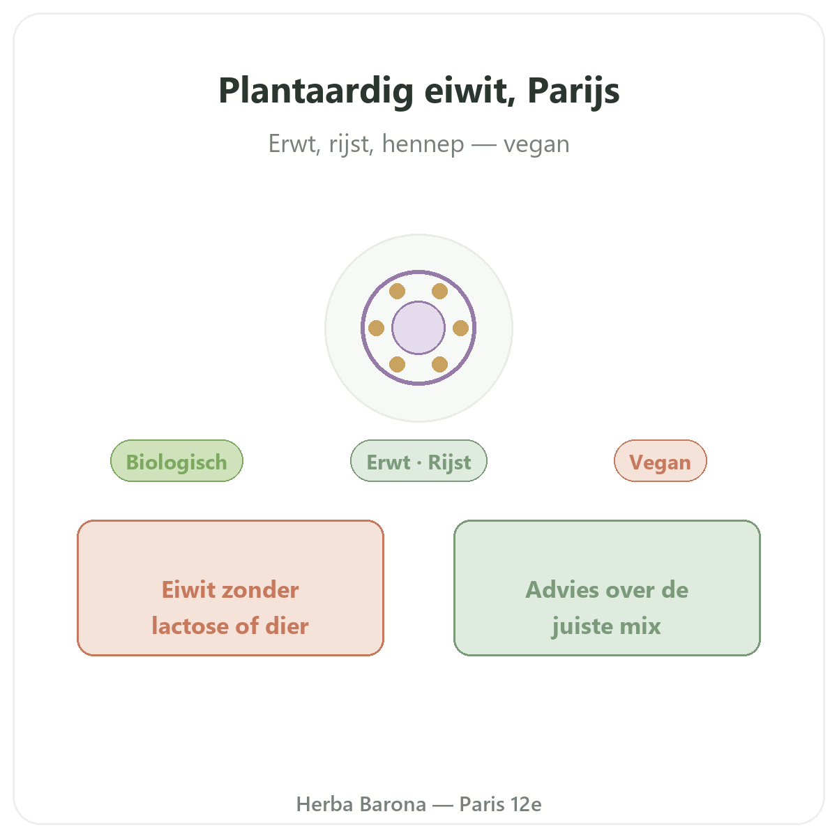 Plantaardige eiwitten in Parijs - presentatie van het merk bij Herba Barona Parijs 12e