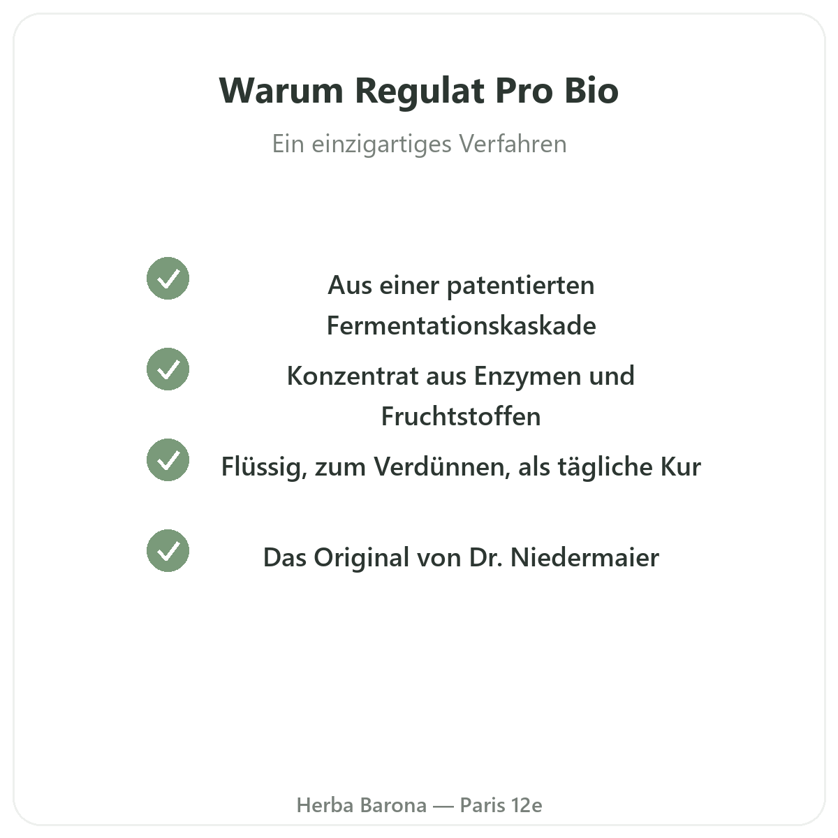Regulat Pro Bio Paris – Qualitätsversprechen bei Herba Barona Paris 12e