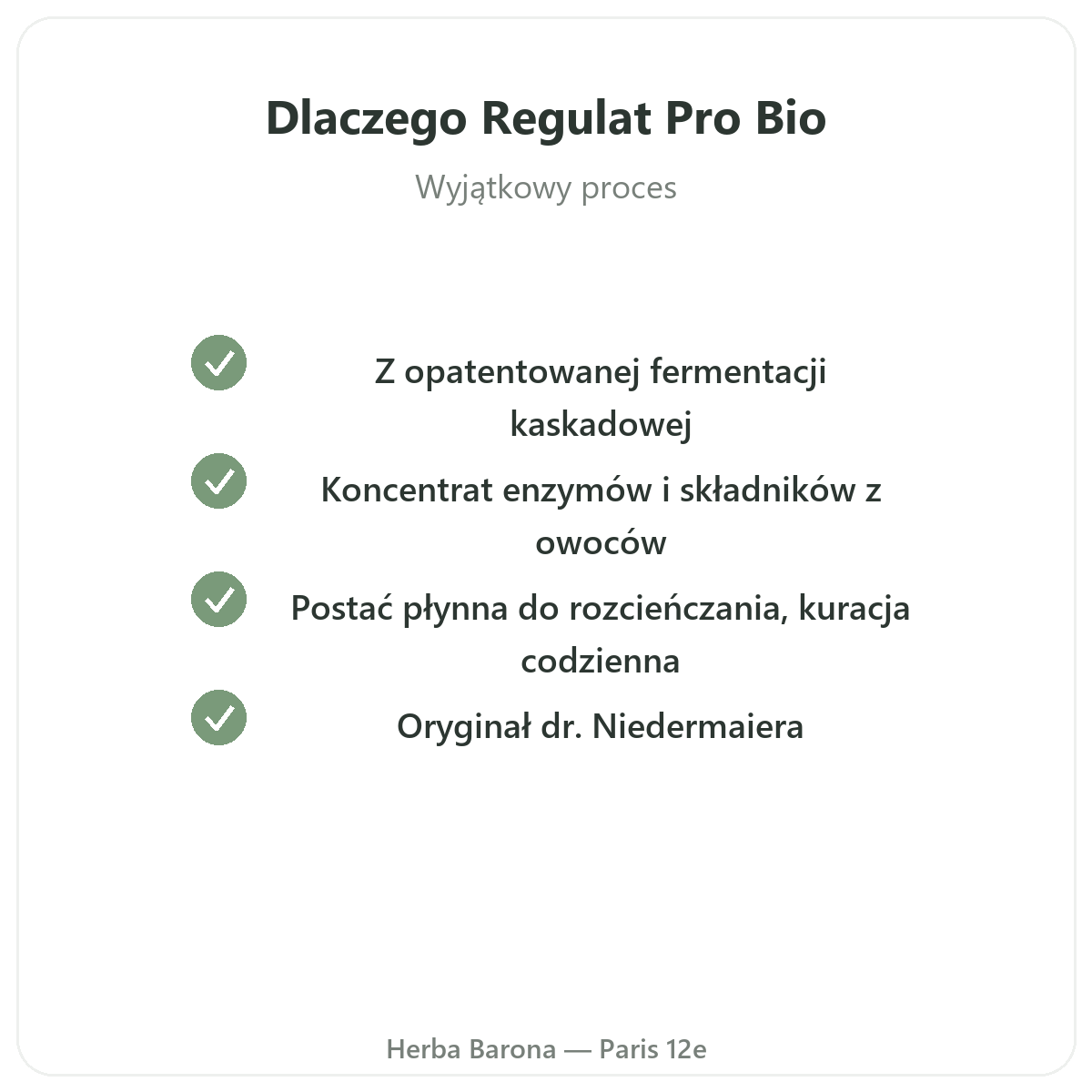 Regulat Pro Bio – gwarancja jakości dla klientów z Polski, Herba Barona