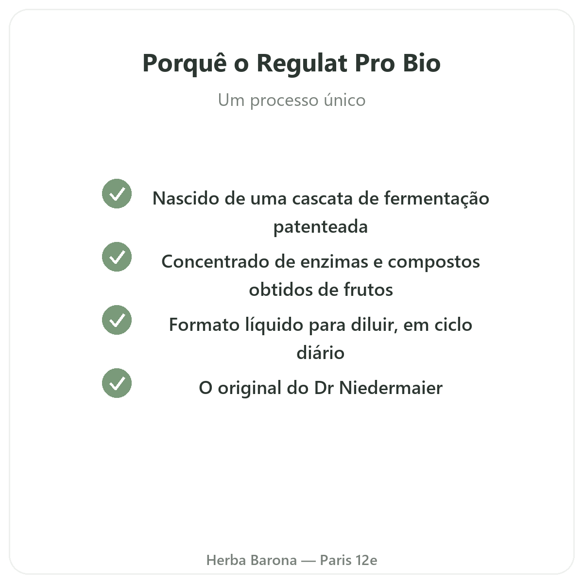 Regulat Pro Bio Paris Paris - compromissos de qualidade na Herba Barona Paris 12e