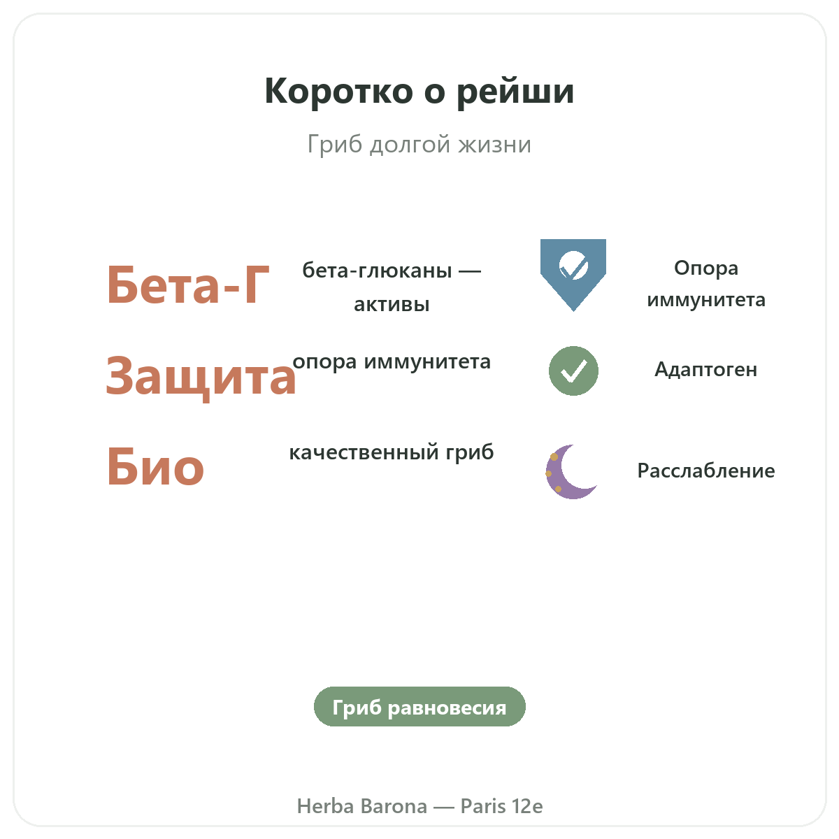 Reishi Париж вкратце — ключевые цифры в Herba Barona, Париж, 12-й округ