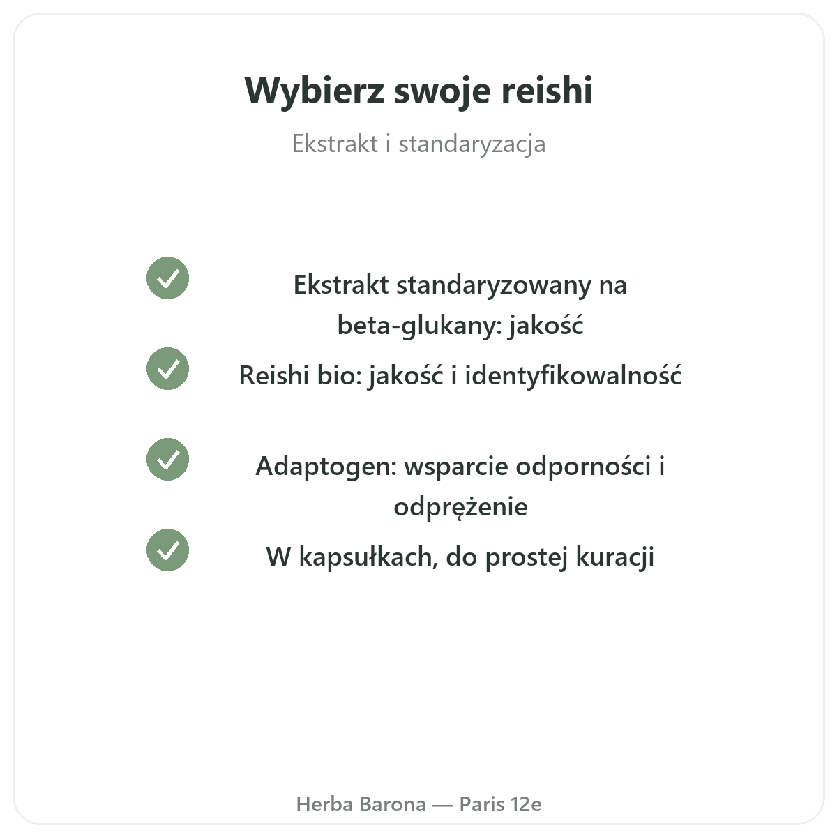 Reishi – gwarancja jakości dla klientów z Polski, Herba Barona