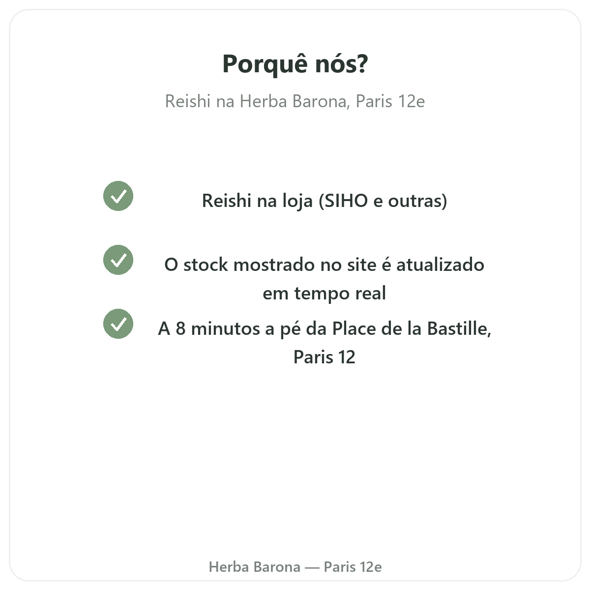 Porquê comprar Reishi em Paris na Herba Barona Paris 12e