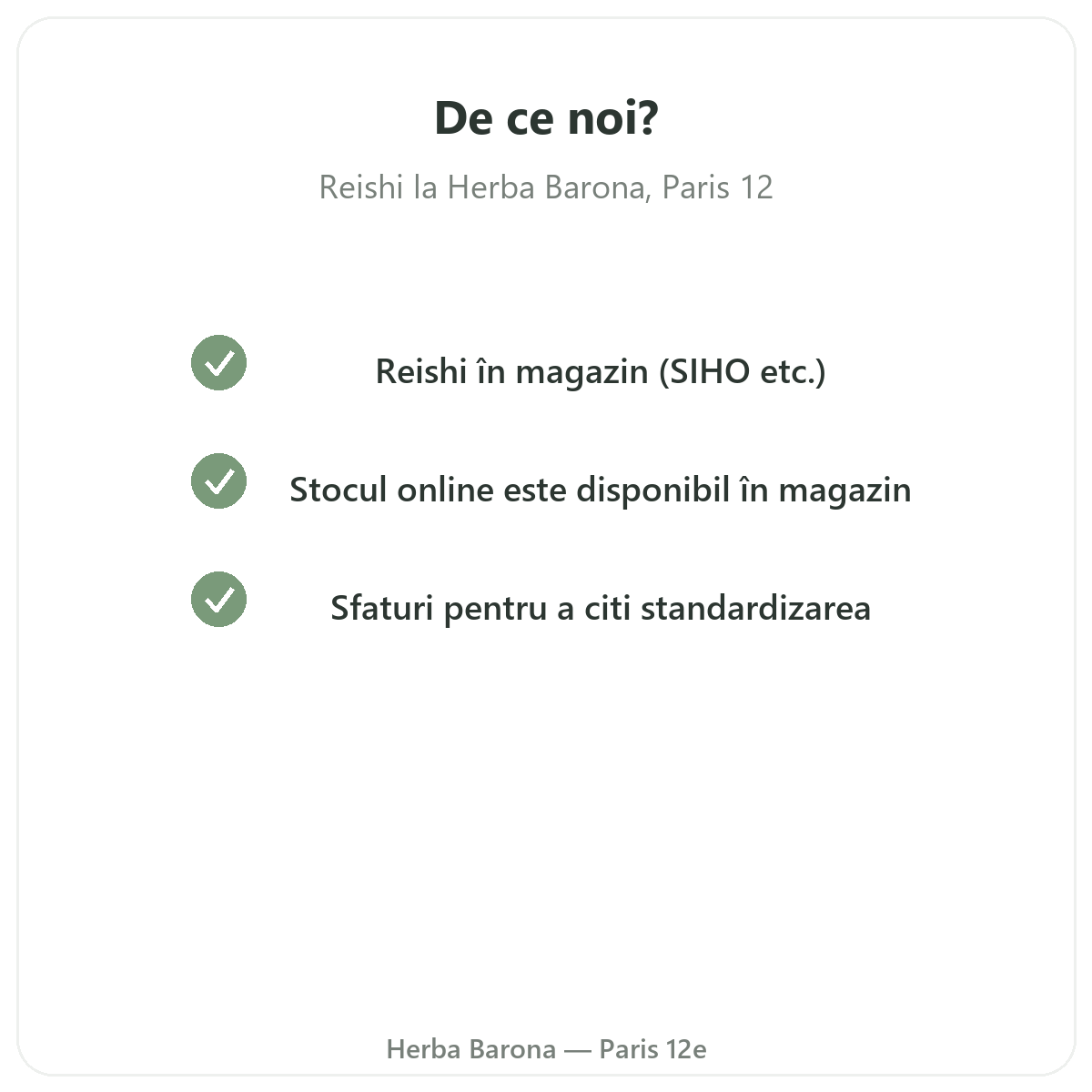 De ce să cumpărați Reishi la Paris de la Herba Barona Paris 12e
