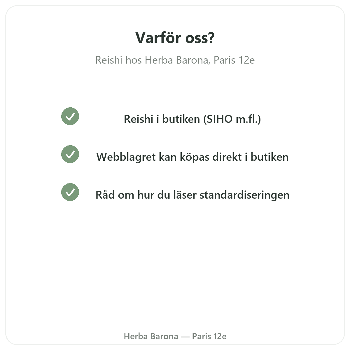Varför köpa Reishi i Paris hos Herba Barona Paris 12e