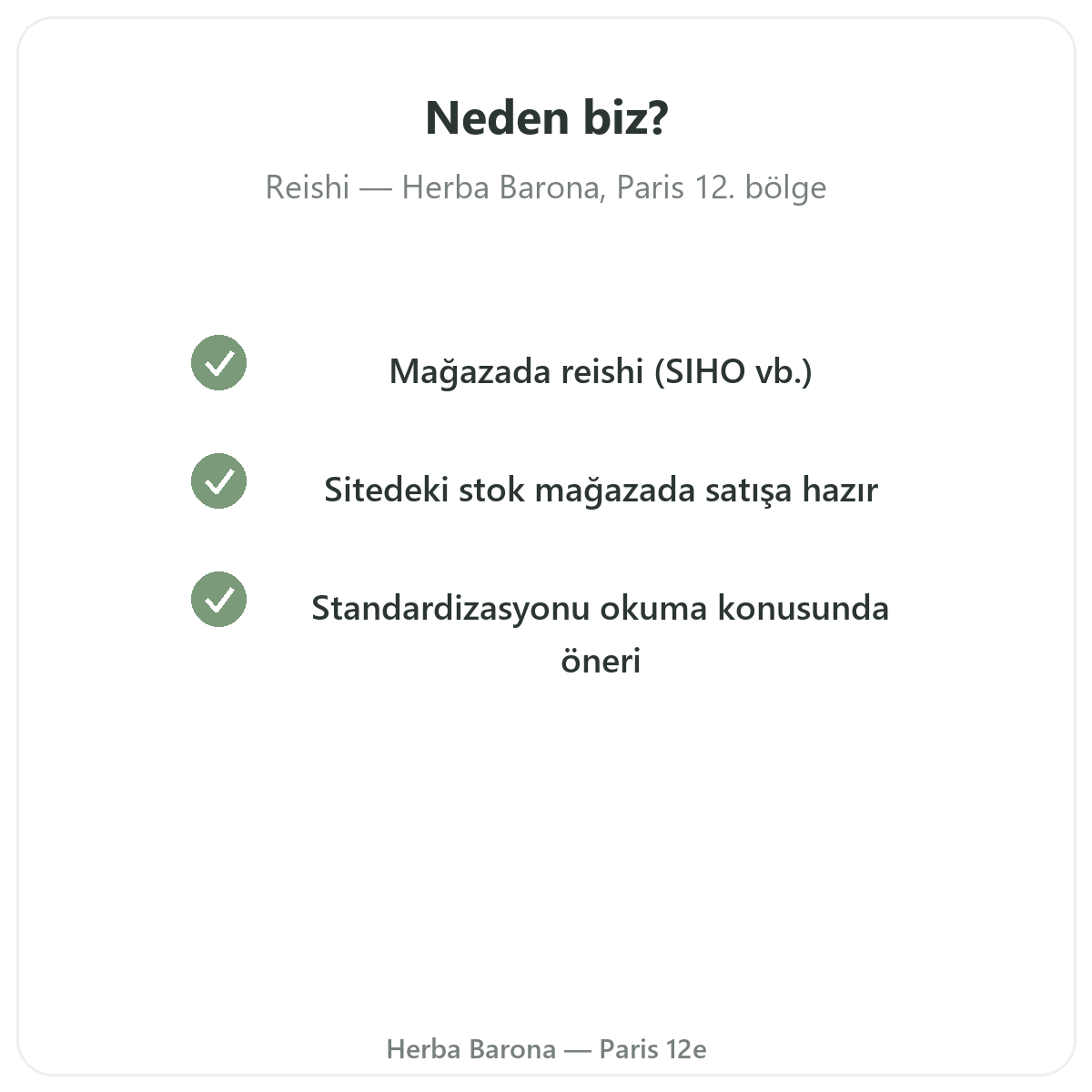 Paris’te Reishi neden Herba Barona’dan alınmalı