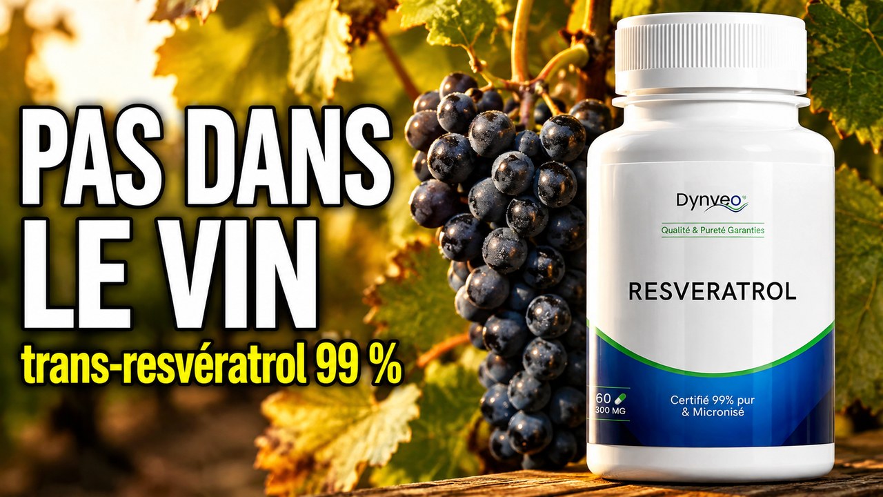 Vidéo Trans-Resvératrol pur 99 % – Dynveo – 300 mg – 60 gélules Paris Herba Barona
