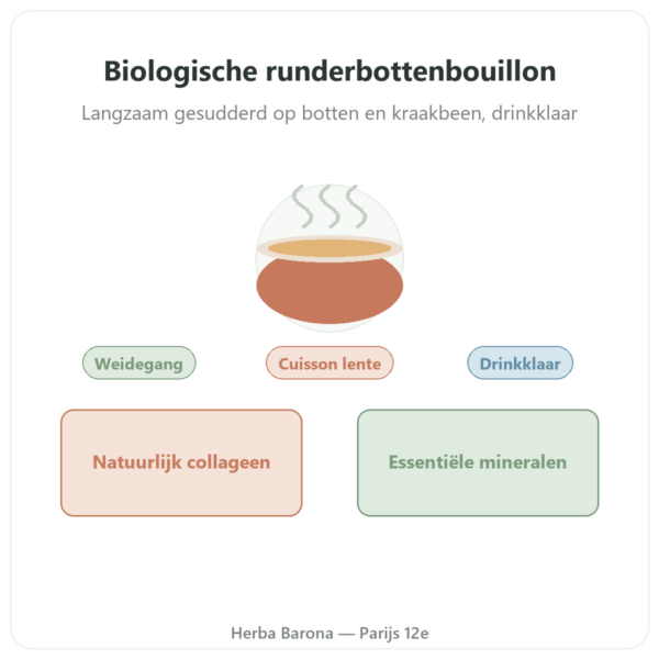 Runderbottenbouillon Bio – 350 ml – Jarmino presentatie Paris Herba Barona