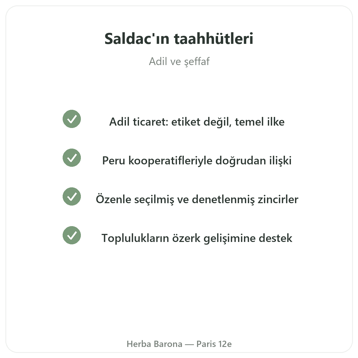 Saldac Paris - Herba Barona’da kalite taahhütleri ve patentli hammaddeler