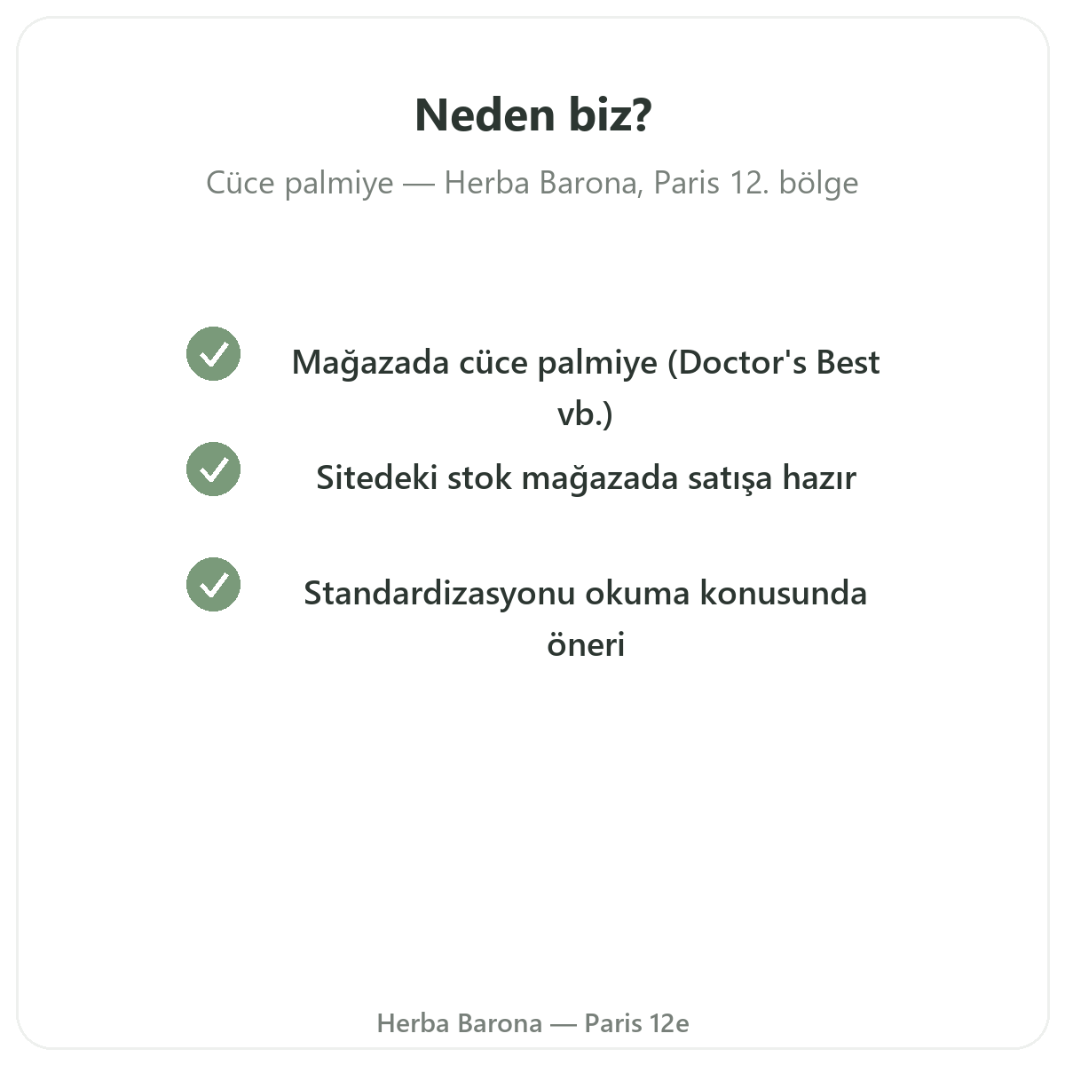 Paris’te Saw Palmetto neden Herba Barona’dan alınmalı