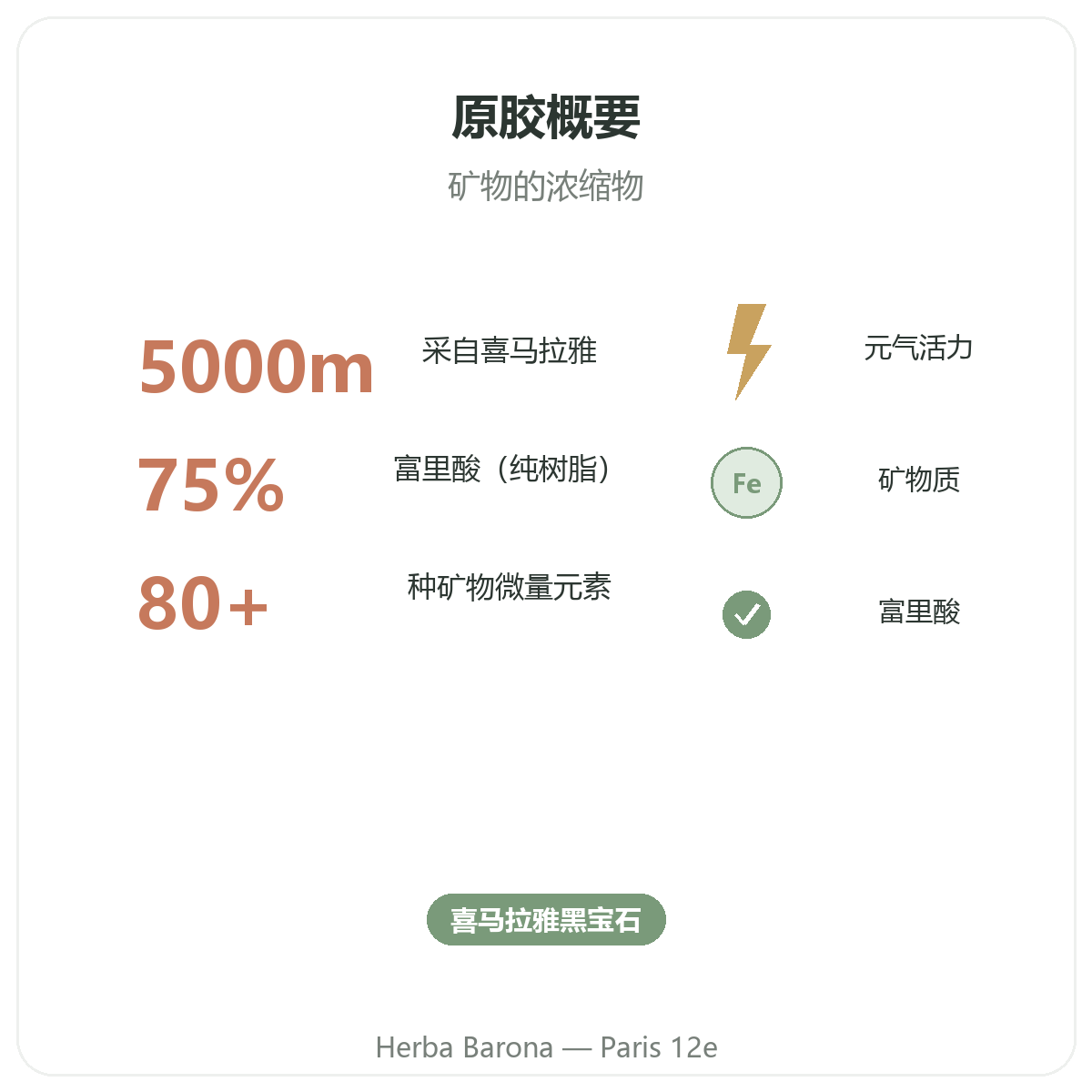 西拉吉特树脂 巴黎概览 - Herba Barona 巴黎12区门店关键数据