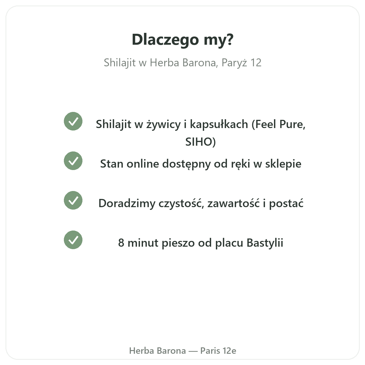 Dlaczego warto kupować żywicę shilajit w Herba Barona