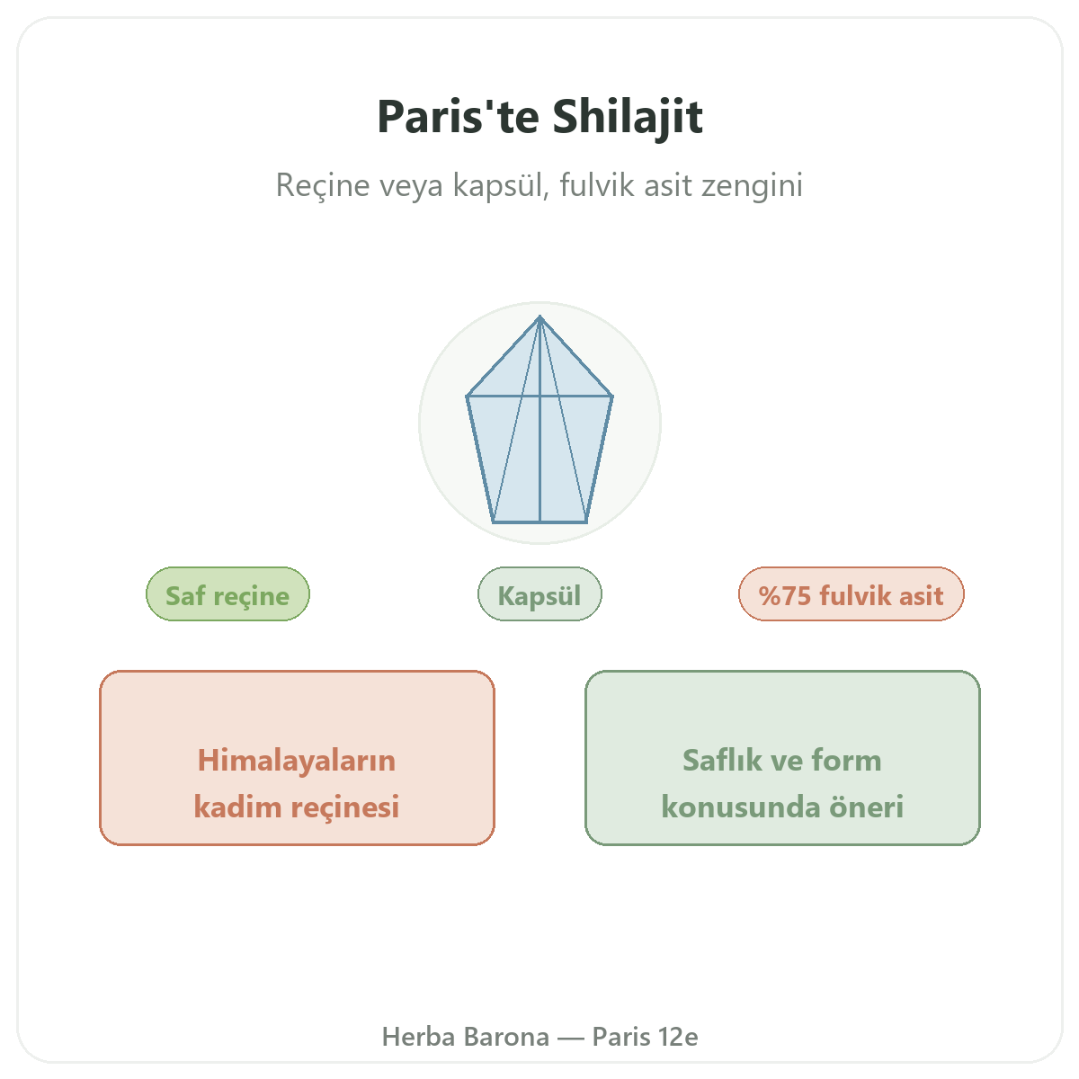 Paris Shilajit reçinesi — markanın tanıtımı, Herba Barona Paris 12. bölge