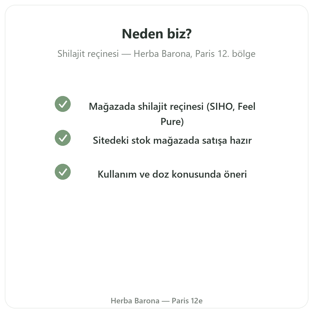 Paris’te Herba Barona’dan neden reçine şilajit alınmalı, Paris 12. bölge