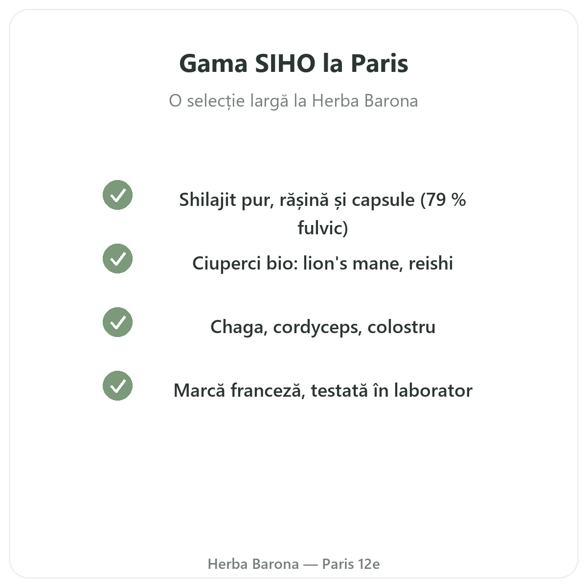 Gama SIHO la Paris, la Herba Barona, arondismentul 12