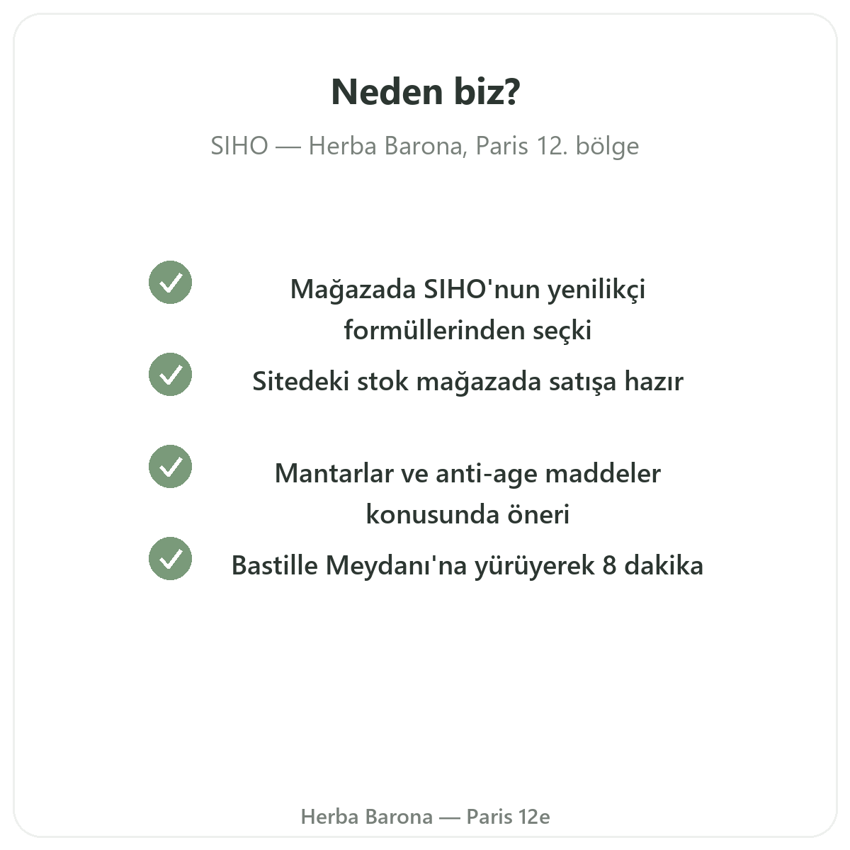Paris’te Herba Barona’dan neden SIHO alınmalı