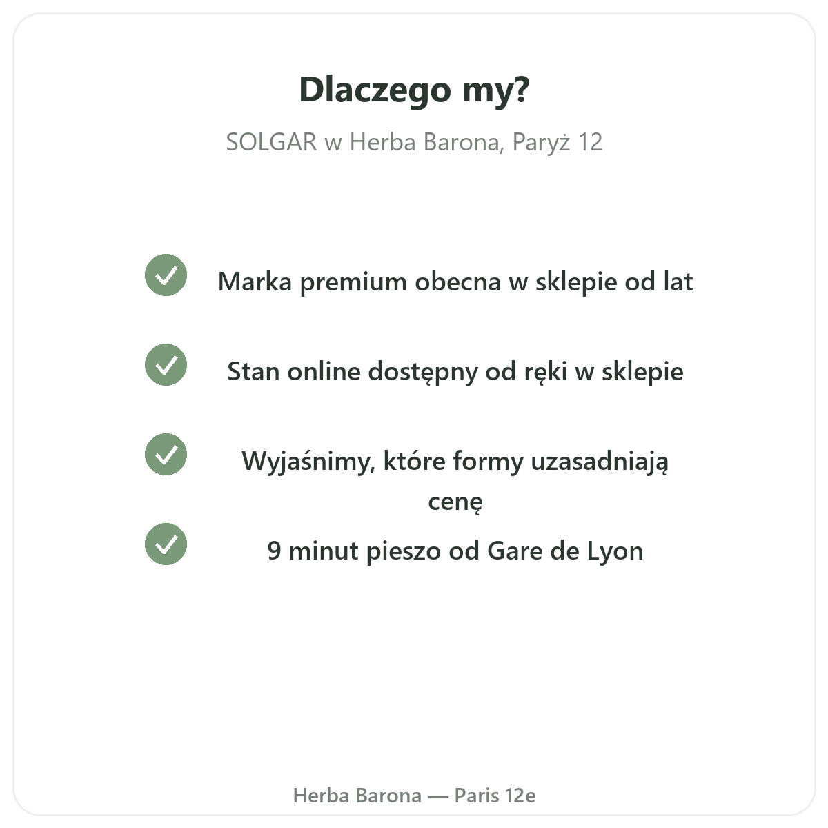 Dlaczego zamówić Solgar do Polski - wysyłka Herba Barona