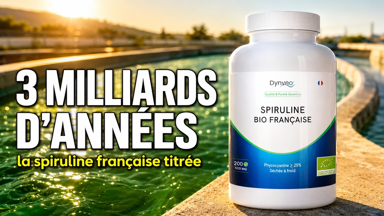 Vidéo Spiruline Française BIO – Dynveo – 500 comprimés Paris Herba Barona