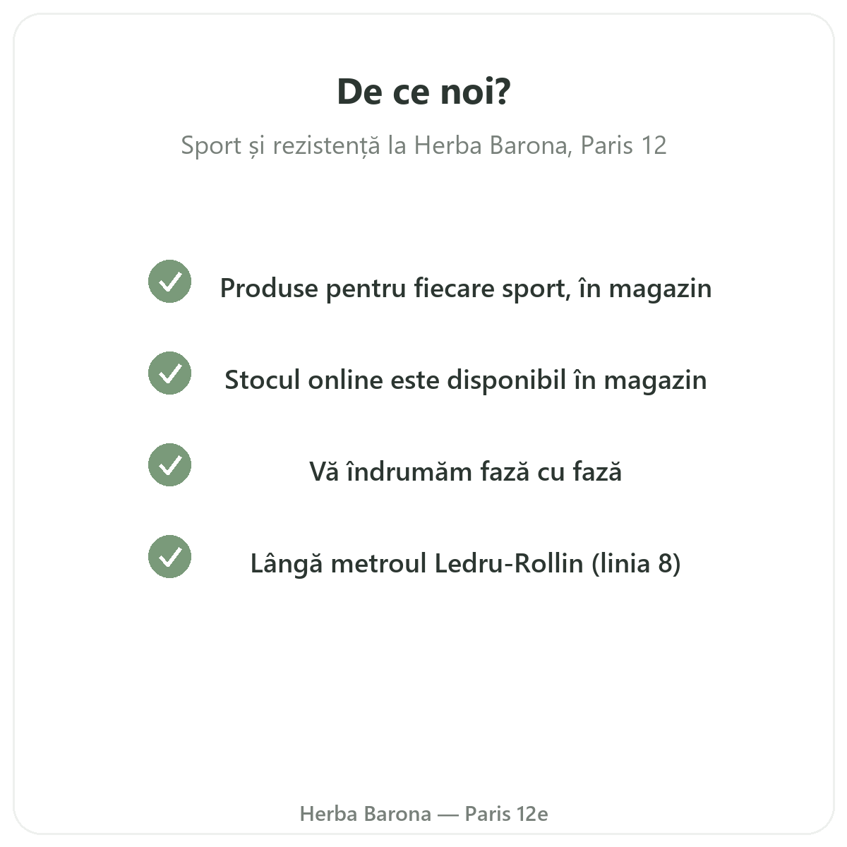 De ce să cumpărați suplimente pentru sport și rezistență la Paris de la Herba Barona, Paris, arondismentul 12
