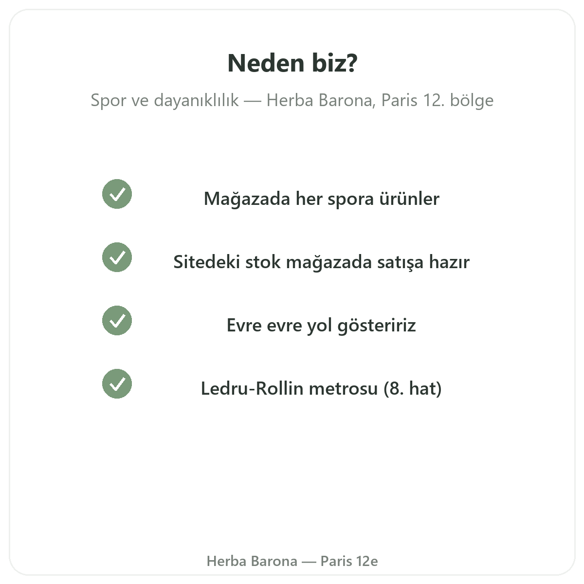 Paris’te spor ve dayanıklılık takviyeleri neden Herba Barona Paris 12e’den alınmalı